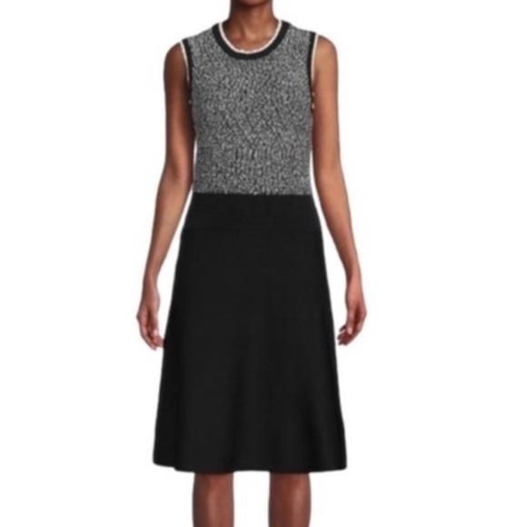 Karl Lagerfeld NWT womans stretchy tweed dress Size XL - Picture 1 of 5